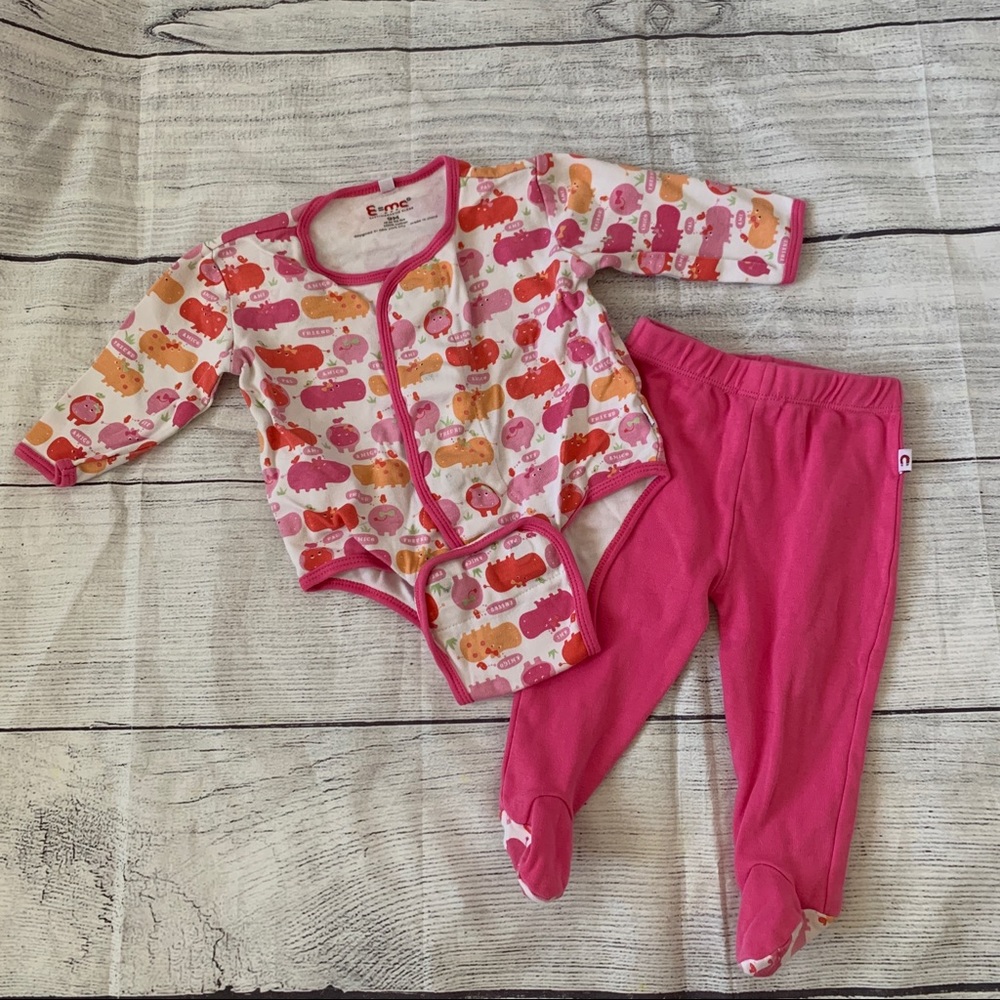 E=MC2 magnetic me magnificent baby pink hippo set